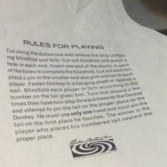 Pin the Tail on the Donkey Game Vintage - Picture 9 of 12